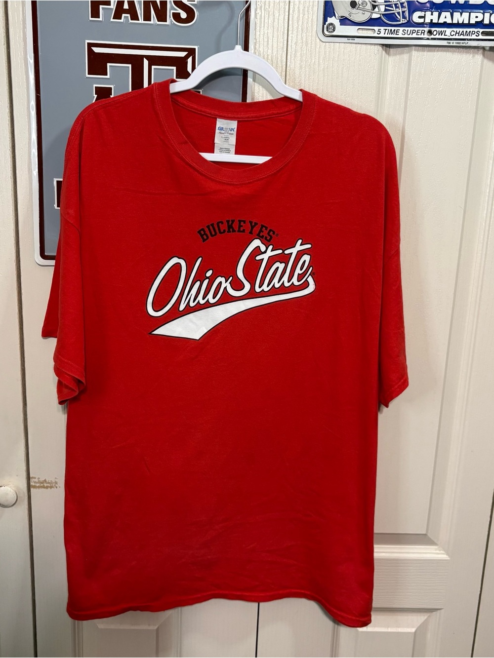 Gildan Red Ohio State Buckeyes Graphic Tee